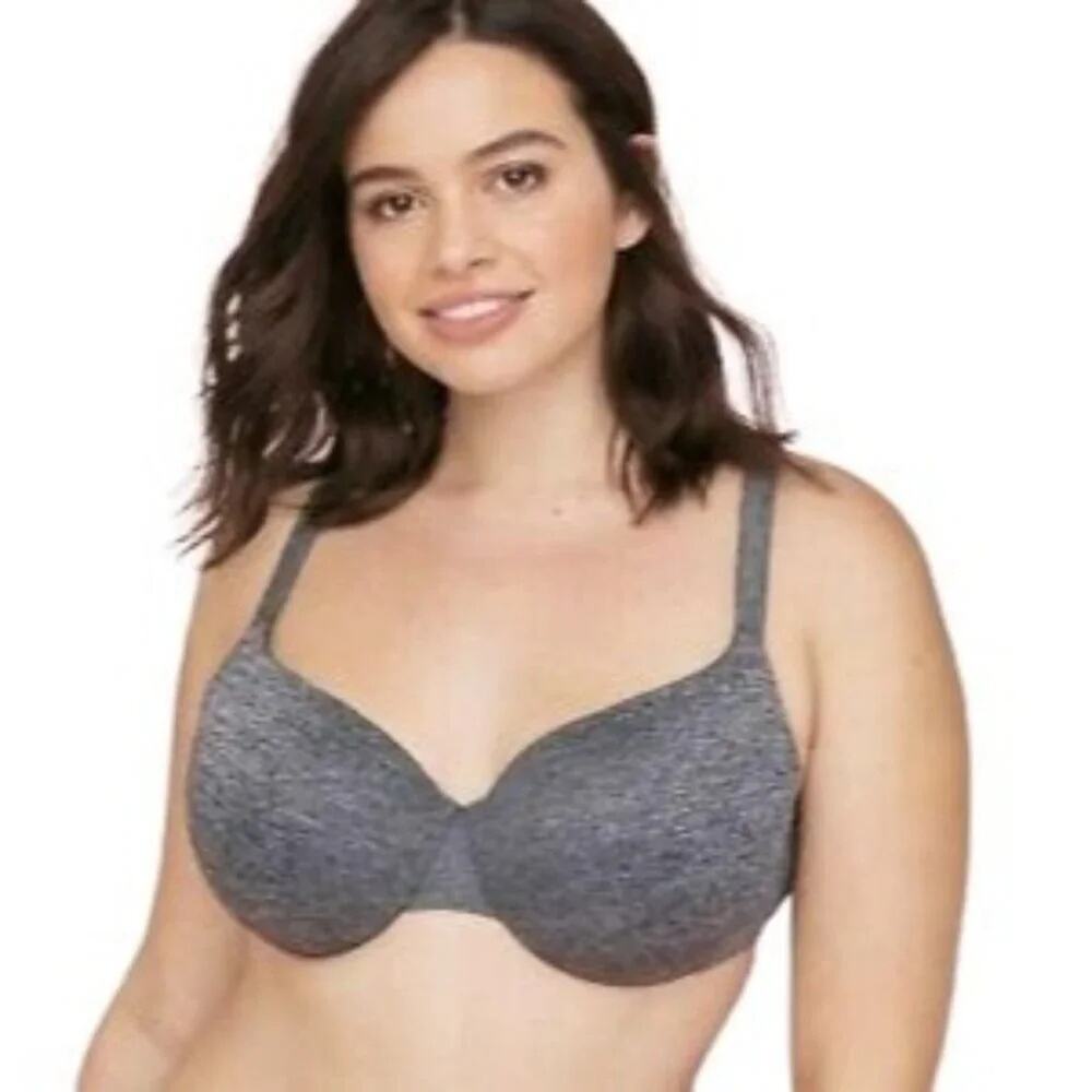 Lane Bryant Cacique True Embrace T-Shirt Bra Grey Lightly Lined 46C